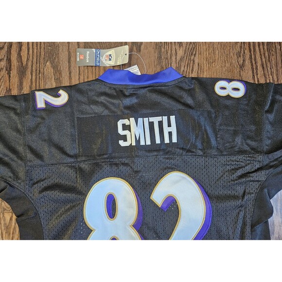Torrey Smith #82 Baltimore Ravens Reebok On Field Jersey Black Sz XL 16-18  NWT - Picture 14 of 15